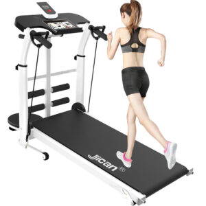 Jican Mechanical Unpowered Treadmill Home Fitness Equipment Small Folding Weightloss Silent Walking Machine