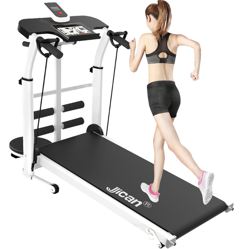 Jican Mechanical Unpowered Treadmill Home Fitness Equipment Small Folding Weightloss Silent Walking Machine